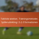 Taktiske øvelser, Træningsmetoder, Spillerudvikling i 5-2-3 formationen